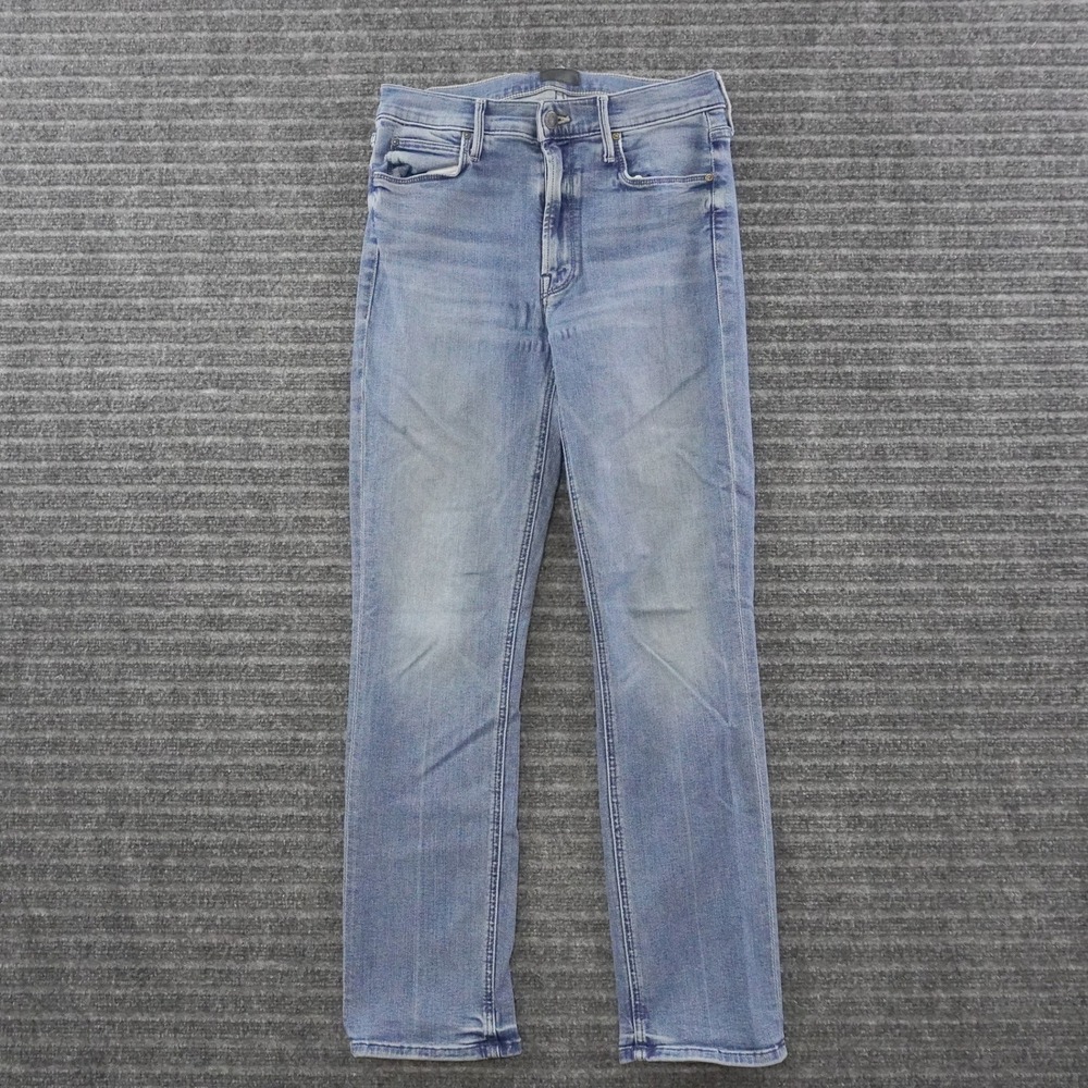Mother The Mid Rise Dazzler Ankle Jeans Women 27 Blue We The Animals Wash
